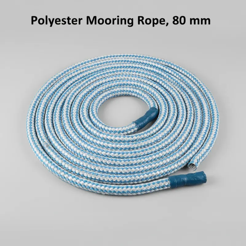 Polyester Mooring Rope, 80 mm